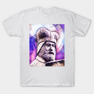 Geoffrey of Monmouth Pink Portrait | Geoffrey of Monmouth Artwork 8 T-Shirt